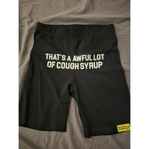 Womens Awful Lot of Cough Syrup Stretch Shorts Size Large
